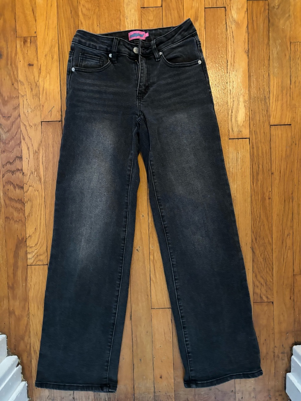 Edikted Black Shayna Low Rise Straight Jeans XS